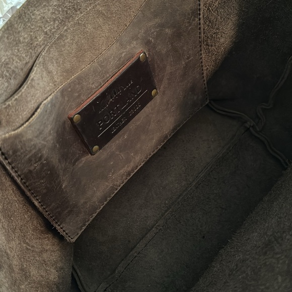 Portland leather goods large tote, true unicorn color groupie gray. 🦄 - Picture 5 of 15